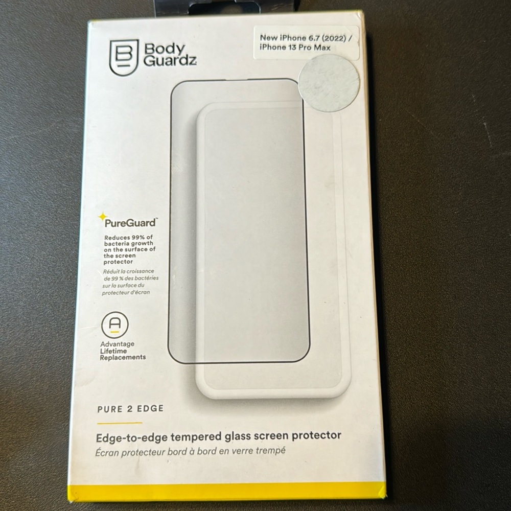BodyGuardz Pure 2 Edge iPhone 13 Pro Max Screen Protector